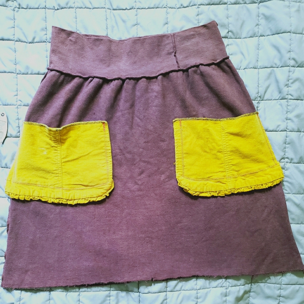 Handmade Fleece skirt with pockets
